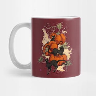 Halloween black cats Mug